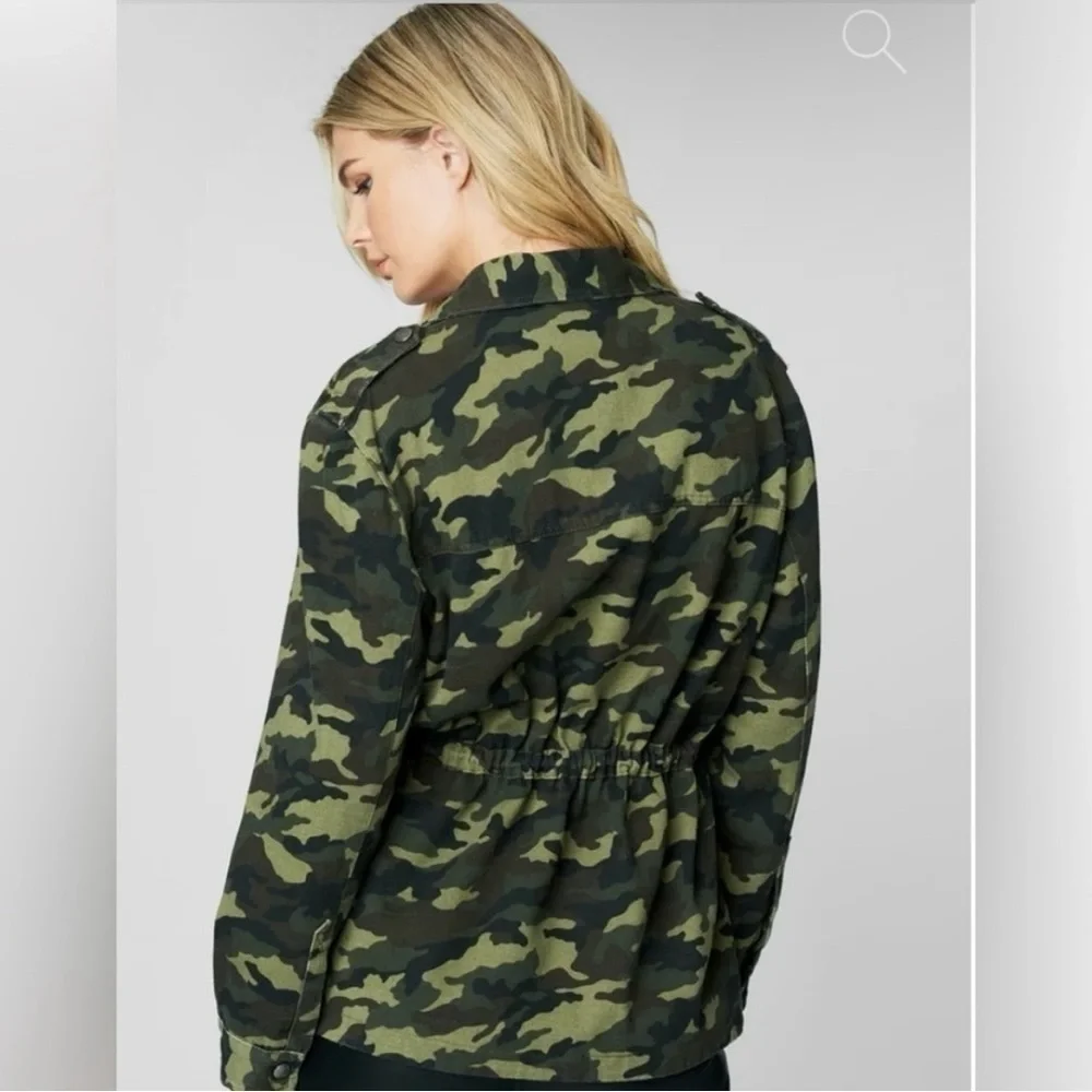 Blank NYC Camo Printed Twill Utility Jacket